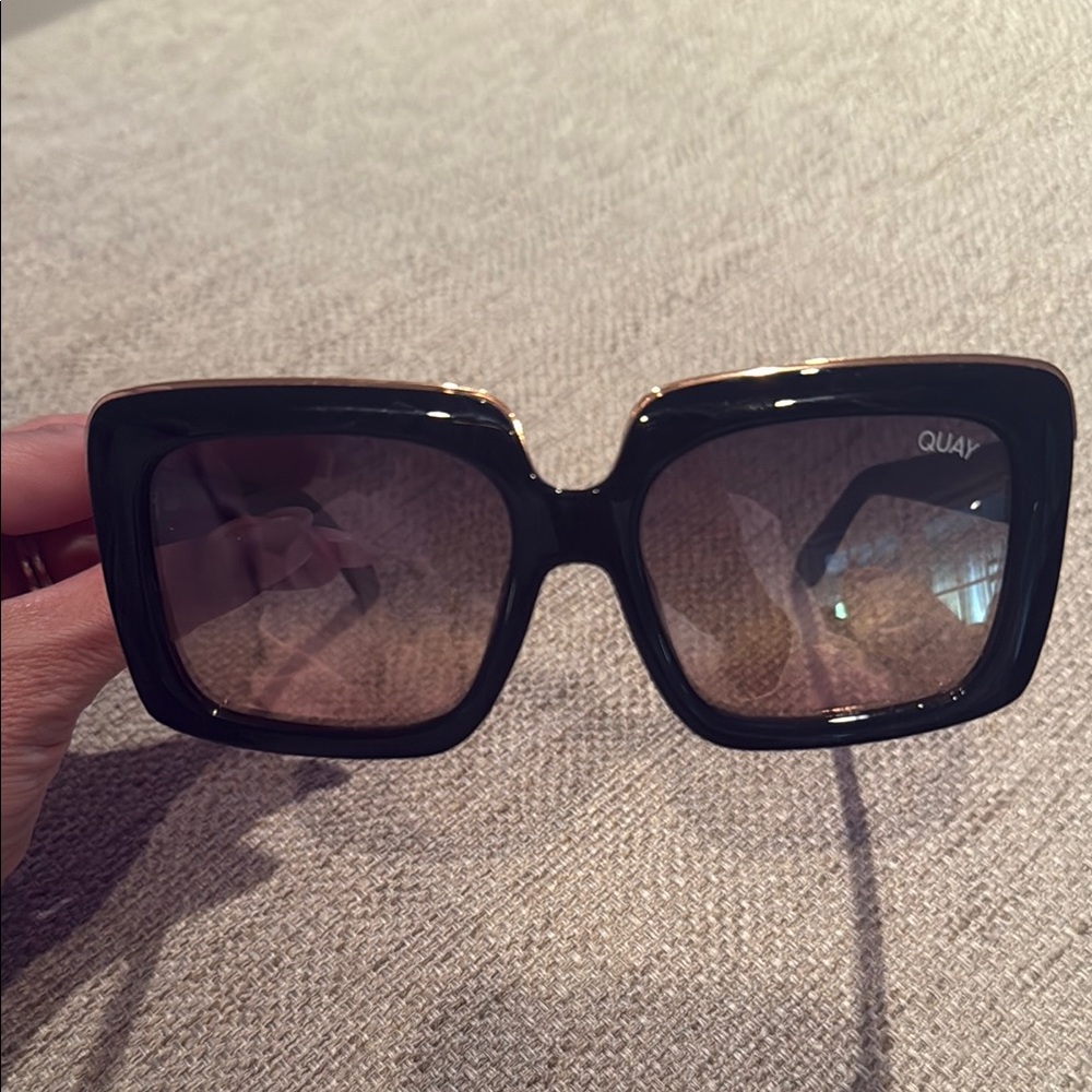 Quay Australia Black Square Sunglasses